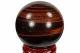 Polished Red Tiger's Eye Sphere - South Africa #116093-1